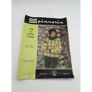 Vintage Spinnerin Town & Country Fashions Knitting Pattern Book Vol 155